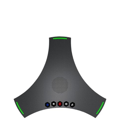 全方向性マイク対応 ポータブル会議スピーカー 5m-16m 集音半径 Bluetooth ワイヤレス USB カスケードマイク(M04B)