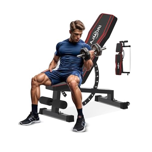 Adjustable Weight Bench,Workout Bench for Home Gym, 1200 LB Stable Incline Decline Bench for Full Body Workout