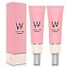 Produktbild Face Makeup Primer, W-Airfit Porenprimer, Big Pores Perfect Cover, Oil Control Moisturizing Essence Concealer Foundation (2 Packungen)