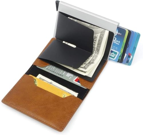 Simplofficial SIMPL Toggl™ Wallet Men's Genuine Leather Wallet RFID Blocking Credit Card Holder Minimalist (Black)3