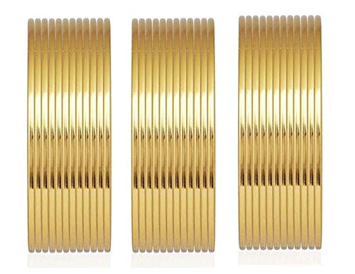 Generic Oneness Ethnic Antique Look Oxidised Plain Gold Plated Bangles Set for Women & Girls - (Set of 36 Bangles)_Golden_2.6 (B08NW1TFBX) Amazon Price History, Amazon Price Tracker