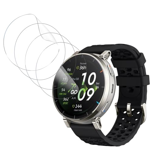 �y4������zFor Amazfit Active 3 Premium 45mm �t�B���� 1.5�C���` �ȖʑΉ� ������ �ی�t�B���� TPU�f�� �S�ʕی� ����0.3mm ���˒ጸ �w��ጸ ������ �C�A�h�~ ��U�h�~ �����ߗ� 24���ԓ��C�A�������� 
