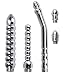 Adamlover Metal Enema Shower Heads for Douche Colonic Cleanse Kit (3 Style)