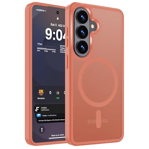 Image of WRJ Magnetic Case for Samsung Galaxy A17 /A16 /A26 6.7-Inch,Matte Orange