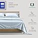 THREAD SPREAD 100% Cotton Queen Sheets Set - 400 Thread Count Queen Size Sheets (4 PC, Light Blue), 16