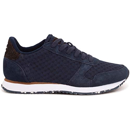 Woden Ydun Suede Mesh II, Zapatillas Mujer, 010 Navy, 37 EU