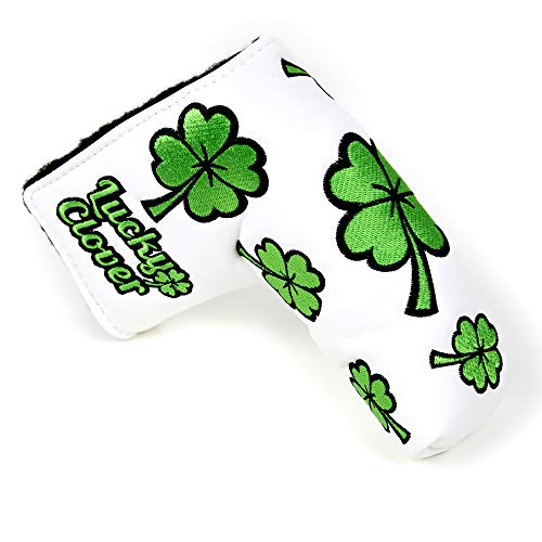 Lucky Clover Magnetic Putter Cover Headcover for Scotty Cameron Taylormade Odyssey Blade