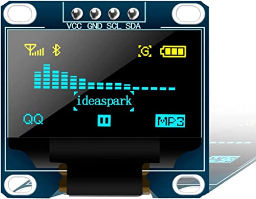REES52 0.96 Inch OLED I2C Display Module 128x64 Pixel OLED Display Screen IIC Serial Mini Self-Luminous Display Screen Board Compatible with... - Image 2