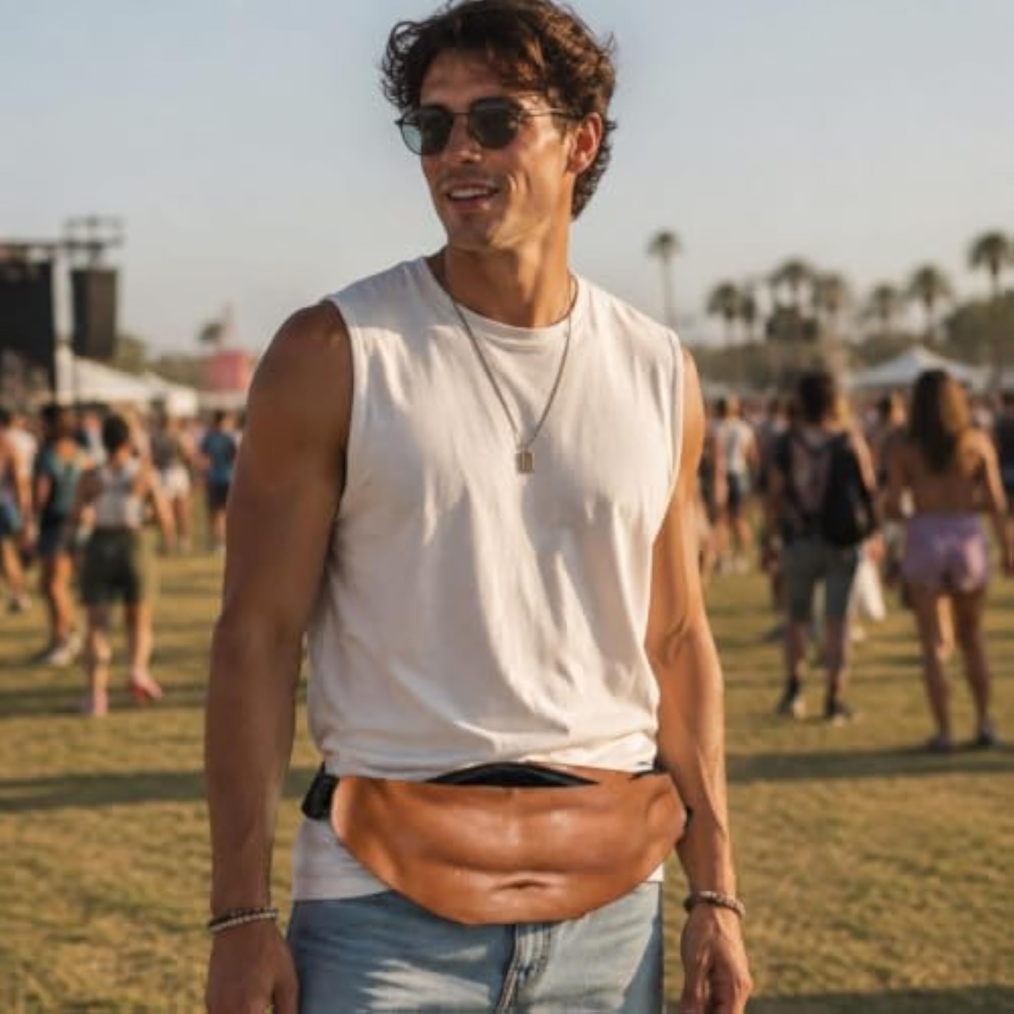 Lightweight Novelty Belly Waist Bag for Outdoor Activities