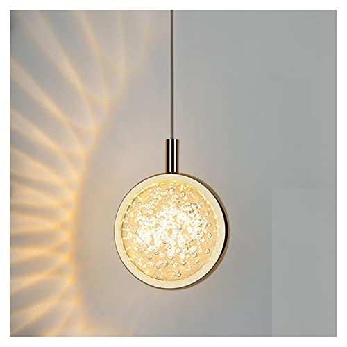Lumière de cuisine suspendue en cristal lustre de plafond chambre 4W 2m