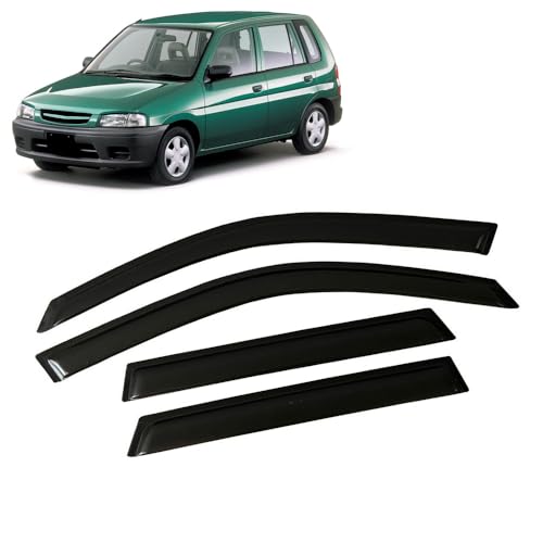 ZhangJW Deflectores de Viento Deflectores de Air para Mazda Demio 1996-2002 121,Cortavientos Ventana Coche, 4 unidade