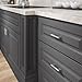 Richelieu BP52796195 Avellino Collection Brushed Nickel Cabinet Handle 3 3/4 inch (96 mm) Center to Center Cabinet Bar Pull, Modern Drawer Pull for Kitchen, Bathroom, and Dresser, 1 Pack