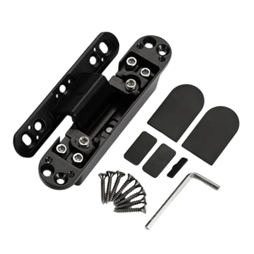アルミ合金バットヒンジ 125 度スイング隠しヒンジ高耐久アルミ合金調整可能なヒンジドアハードウェア折りたたみドア静かなヒンジ