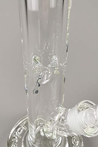 Jelly Joker Bigfoot Ice - Bong blindado (45 cm, 9 mm, incluye clipper)