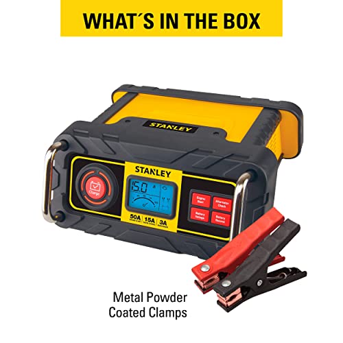 Stanley BC50BS cargador de batería totalmente automático de 15