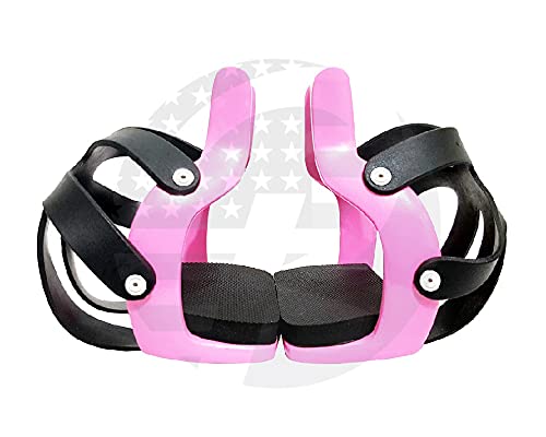 Image of Aluminum Endurance Ride Cage Safety Horse Stirrups Pink