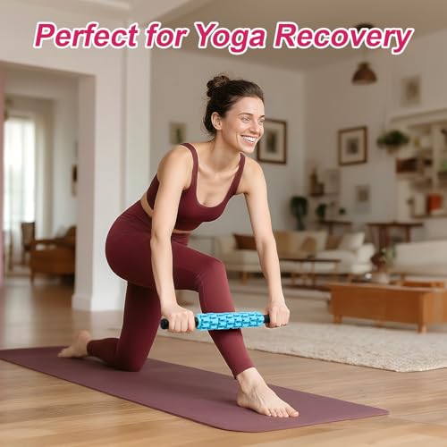 Image of Muscle Roller Stick for Athletes, Liposuction Massage Roller Stick for Exercise Runners, Therapy Manual Massager Stick Tool for Relief Muscle Soreness, Trigger Points, Help Calf, Leg, Back Recovery