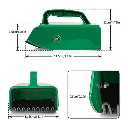 GUGULUZA Berry Picker Comb Plastic Blueberry Rake Scoop for Fruit Harvesting 24 * 14 cm (Green), 24 x 14 cm - Image 4