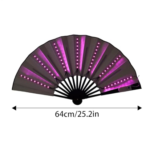 Ventilador de mano plegable y portátil para llevar a eventos de cosplay y carnaval 6