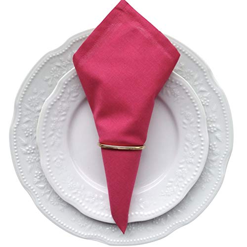 Guardanapo de Tecido Pink Jardins das Azaleias 32cmx32cm - 4 unidades