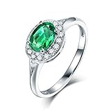 ♡Tipo de Gema: Esmeralda; Color de Gema: Verde; Quilate de Piedra: 0.74ct