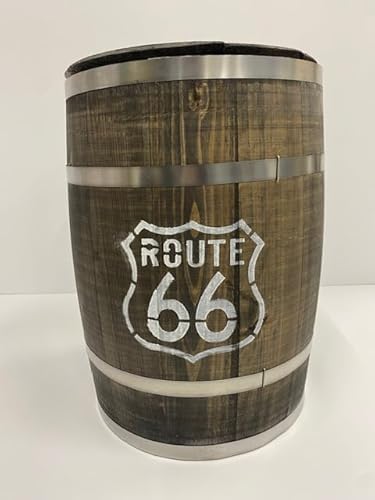 高さ49cm 収納 日本製 ヒノキ 檜 天然木 樽 木箱 木樽 小物入れ 収納 ゴミ箱 国産 ひのきディスプレイドラム アメリカン ヴィンテージ調 (大)