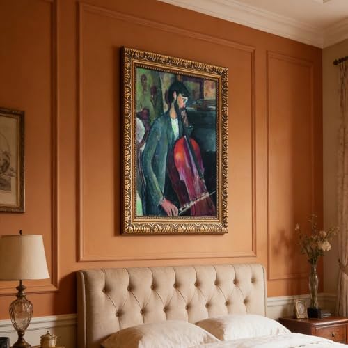 Impression sur toile The Cellist Modigliani cadre 40x60 cm - 7