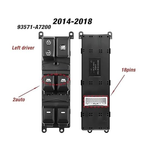 Interruptor de ventanas Kia Forte 2014-2018: sustituye el botón roto 5