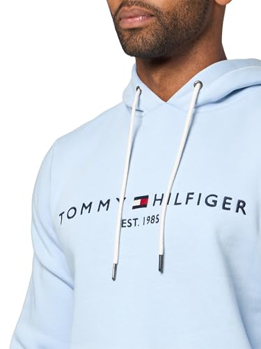 Image of Tommy Hilfiger Men's Medium Weight Fleece Hoodie Sweatshirt With Embroidered Logo, Also Available in Big & Tall