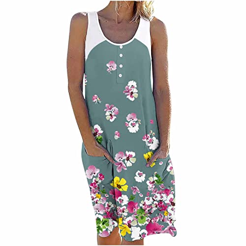 Dresses for Women Sale Angebote Sommer Spaghettiträger Knielang...