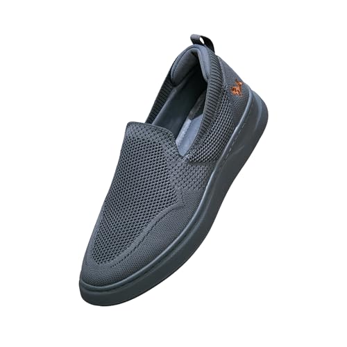 Image of Neeman's Elevate Unisex Slip-On Shoes | Lightweight Breathable Knit Sneakers with Cushioned TPR Sole | Comfortable Everyday Walking, College, Office & Travel Footwear