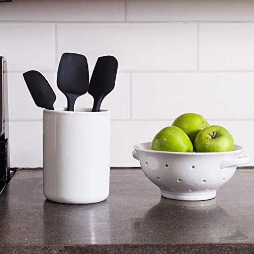 Image of P-Plus International Silicone Spatula Set 3-pcs - 446ºF Heat-Resistant Baking Spoon Spatula - Seamless One-Piece Design Easy to Clean - Non-Stick Silicone Stainless Steel Core (Spatula 3A Black)