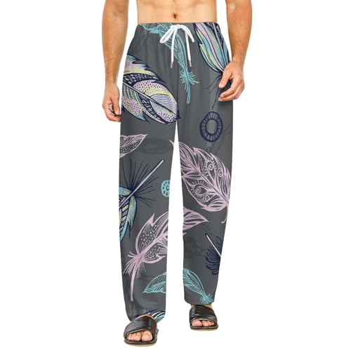 Pantalon vêtements de nuit femme ample fini les pyjamas inconfortables taille S plumes