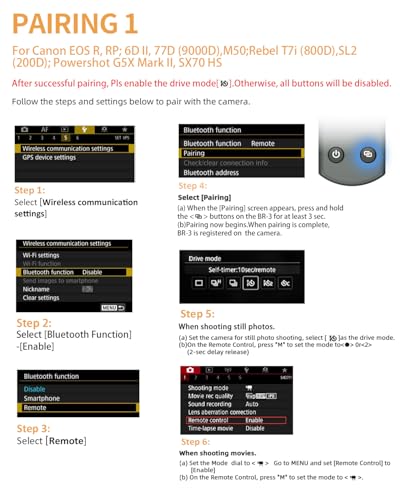 Télécommande sans fil Canon Aodelan boîtier OLED noir - 7