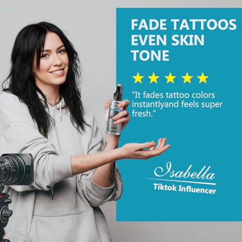 Tattoo Remover Spray - Natural Professional-Strength Formula to Safely Fade & Lighten Tattoo Ink, Supports Skin Recovery, Non-Invasive - Image 5