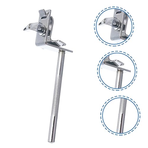 Durable Drum Cowbell Mount Clamp Multi-Purpose Extension Holder Clip para Kits de Batería y Accesorio Fácil de Instalar para Cowbell miniatura 6
