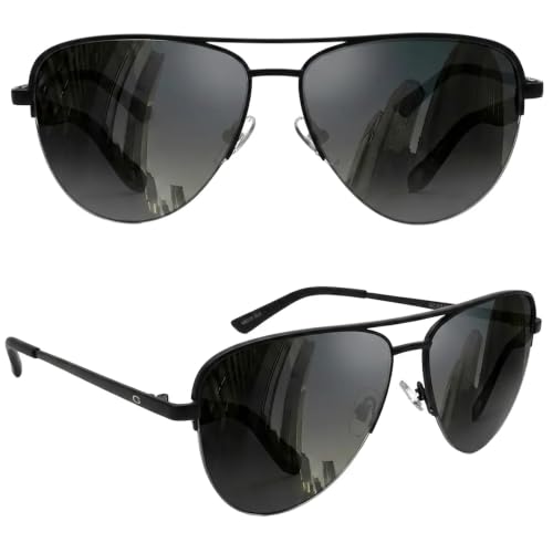 Image of grinderPUNCH Polarized Aviator Sunglasses Men Women 70s Retro Costume UV400