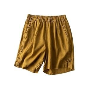 Generisch Blitzangebote Damen-Shorts Senfgelb M