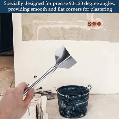 4 Pcs Inside & Outside Corner Trowels, plastering Trowel,Stainless Steel Plastering Tools for Drywall Corner Shaping & Building Projects 4 4 Pcs Inside & Outside Corner Trowels, plastering Trowel,Stainless Steel Plastering Tools for Drywall Corner Shaping & Building Projects - Image 4