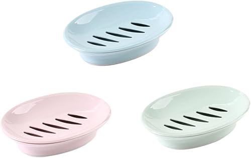Miniatura 7 de Zerodeko Caja de viaje de jabón redondo Jabonera redonda Jabonera en forma de corazón Jabonera Escurridor Titular Caja de jabón Jabonera Jabonera