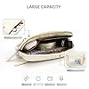 Snrtevu Convely Essential Wristlet, Convely Wallet Wristlet, Wristlet Wallets For Women With 3 Zipper Purse, Nylon-Clutch-Tasche Wasserdichte Handytasche Mit Kartenfächern (Cremeweiß) #2