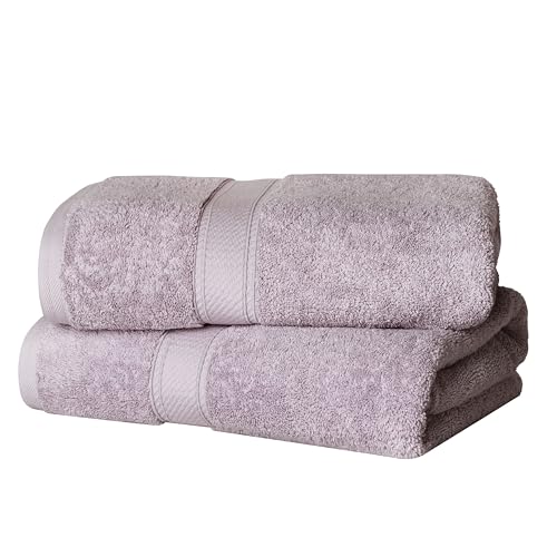 Superior   Juego de Toallas de baño de algodón de 900 g/m2, Color Morado, 2 Piezas