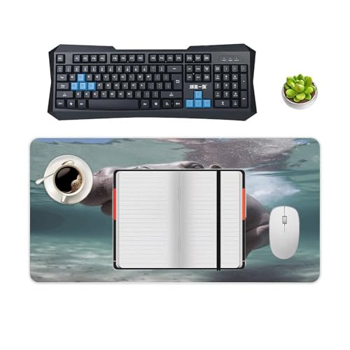 Diving Hippo Desk Pad con base de goma antideslizante miniatura 4