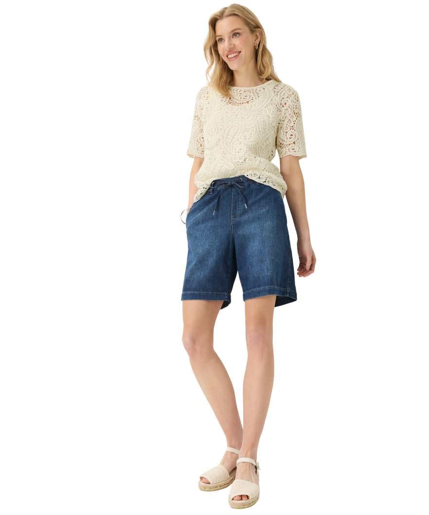 Brax Damen Style Maine B Casual Denim Jeans-Shorts