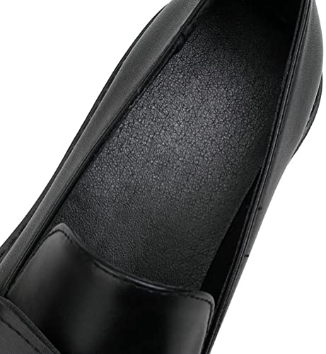 Image of Women's Platform Mary Janes Chunky Heel Ankle Strap Uniform Dress Shoes Heeled Gothic Lolita Oxfords