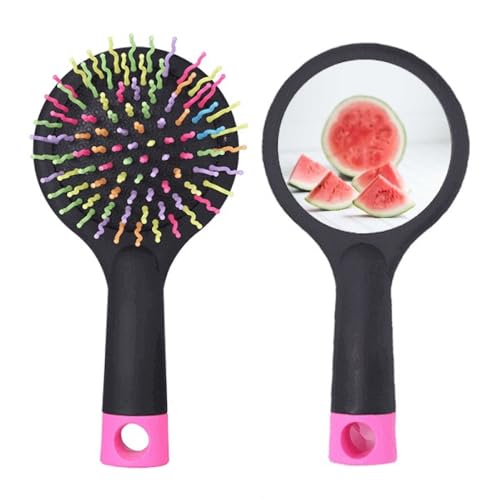 Brosse à cheveux démêlante pastèque avec coussin d'air souple pour un brossage ultra doux