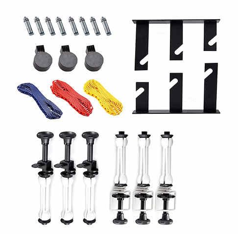 VTS® Background Support Stand for 3 Rollers Background Ceiling Photo Video Studio and Wall Mounting Manual Backdrop Roller System,Chain pully