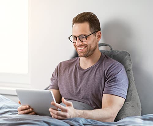 Milliard Reading Pillow with Shredded Memory Foam, Large Adult Backrest with Arms, Back Support for Sitting Up in Bed with Washable Cover (Sit up Pillow) - Image 5