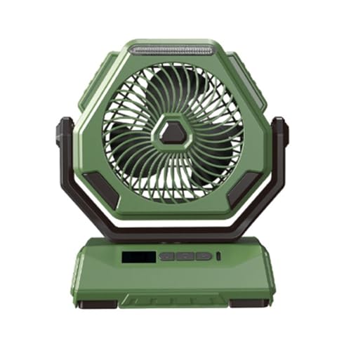 Lumière de camping rechargeable, ventilateur portable 6000 mAh et éclairage extérieur de voyage