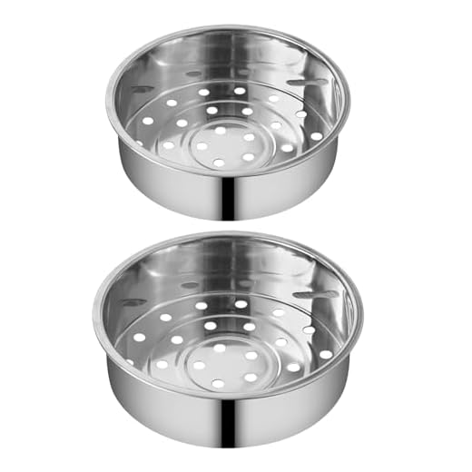 Aynaxcol Two-Piece Stainless Steel Steamer Baskets